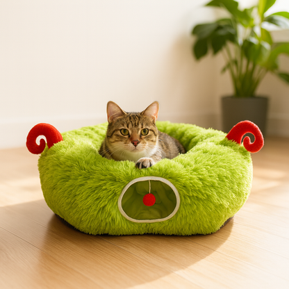 Túnel de Navidad 2 en 1 (Falda + Cueva para Gatos)